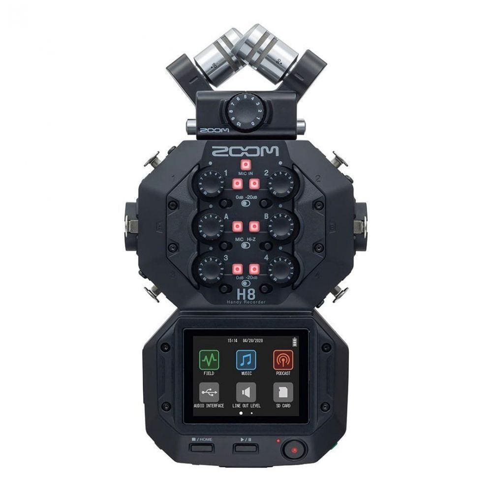 Gravador Digital Zoom H8 Handy Recorder - Black