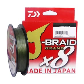 Linha Pesca Multifilamento Daiwa J-braid X8 135m 0.32mm 40 Lbs 8 Fios