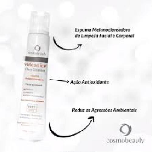 imagem-Vulcan Ice Clary Cleanser Sabonete Clareador Cosmobeauty