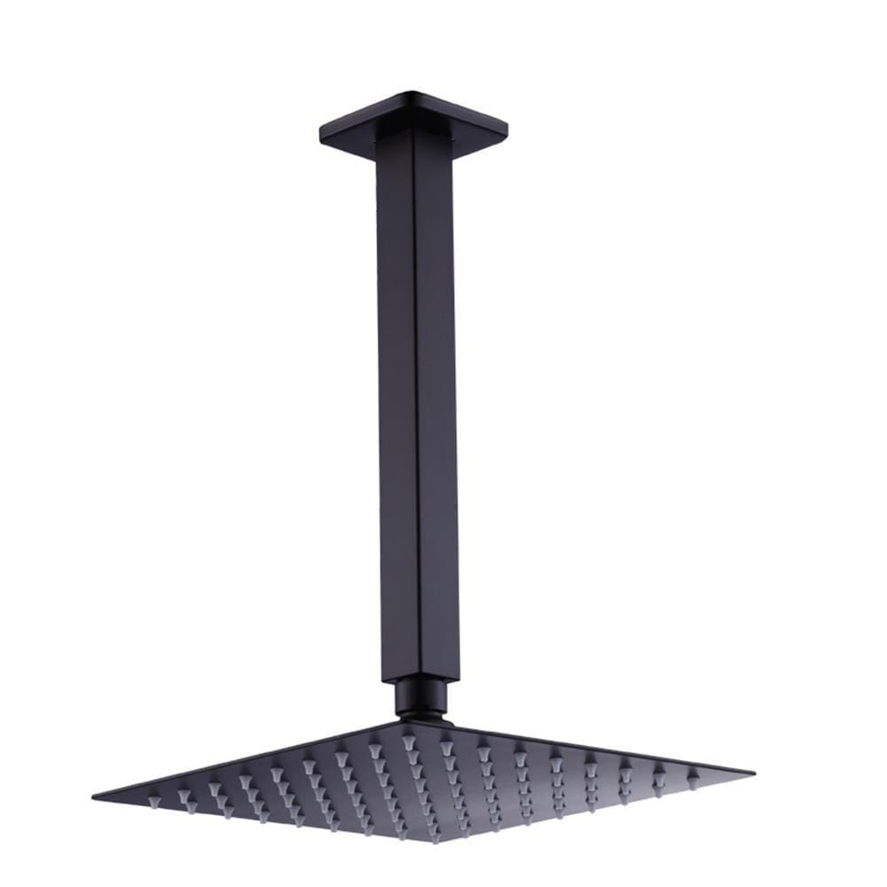 Ducha Chuveiro Slim Prizi Quadrado 20x20cm Inox 304 Preta de