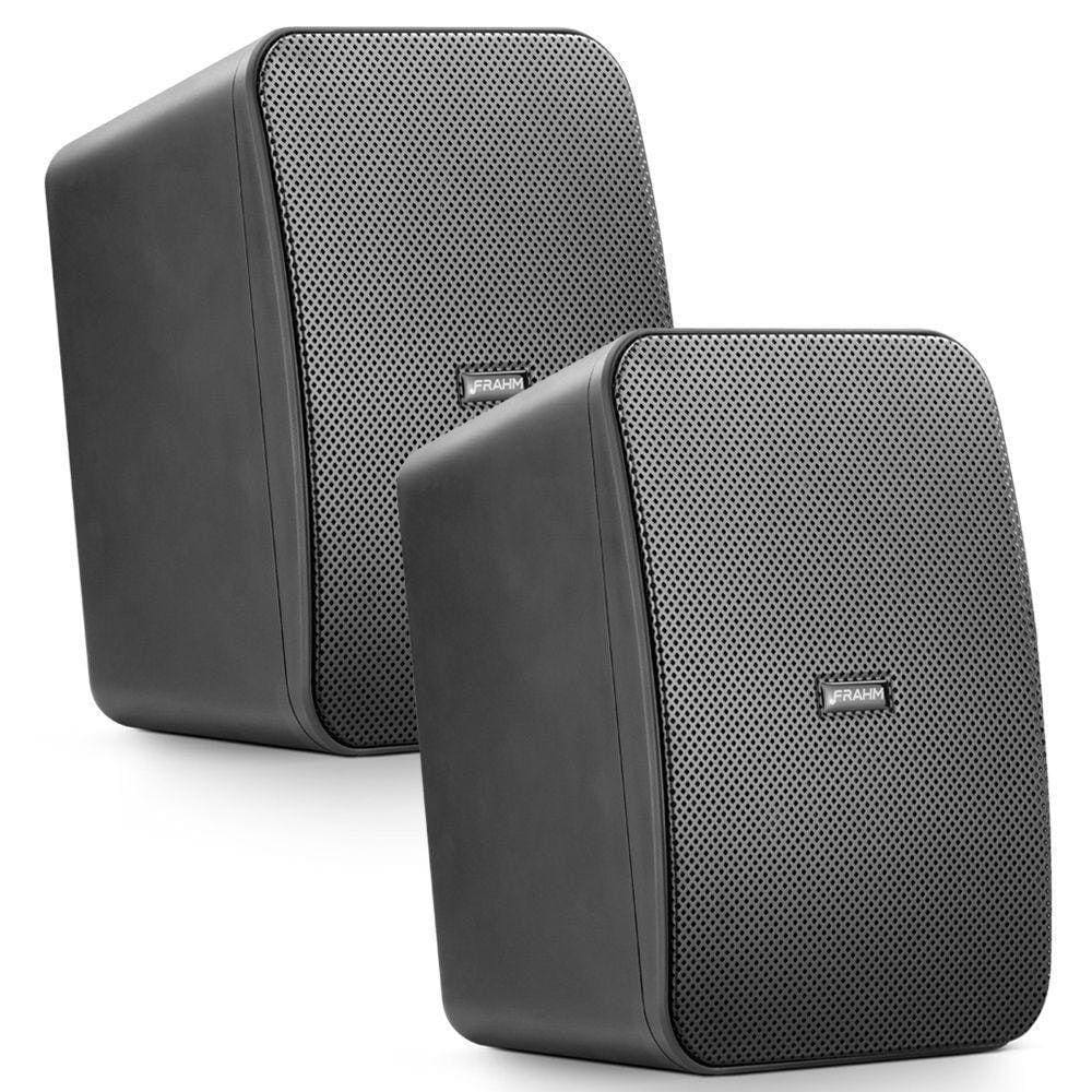 Par Caixas De Som Acustica Ambiente 80Wrms Frahm Cs 5 Preta