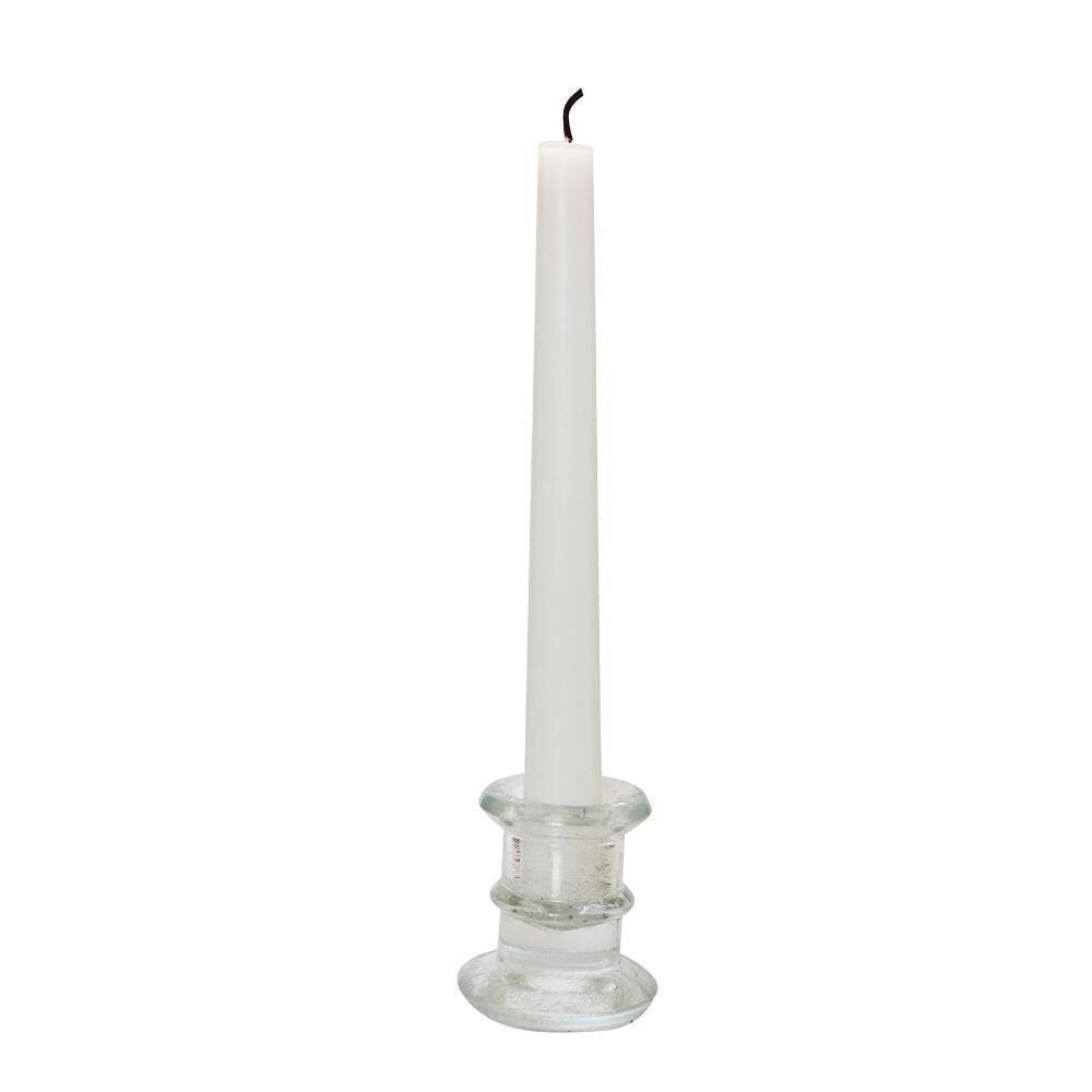 Kit Vela Castiçal Branca 25cm - A/CASA
