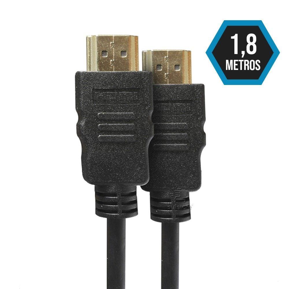 Cabo HDMI 1,80 Metros Versão 2.0 FULL HD 4K 3D READY PRO Eletronic CAHD-2018