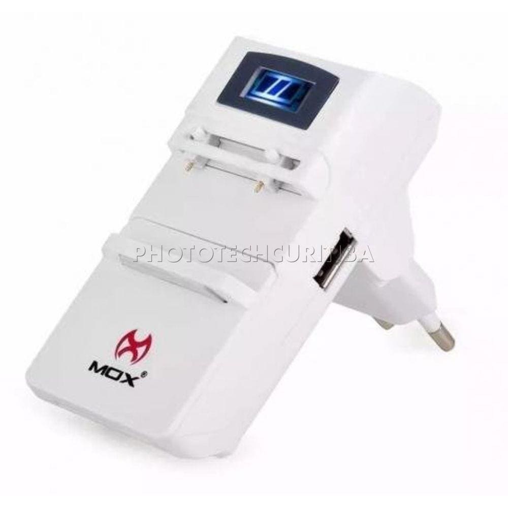 Carregador De Bateria Universal Digital Rápido Mox MO-U62