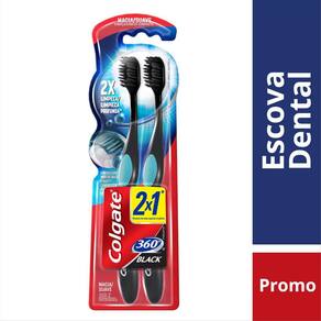 Escova Dental Colgate 360 Black Leve 2 Pague 1