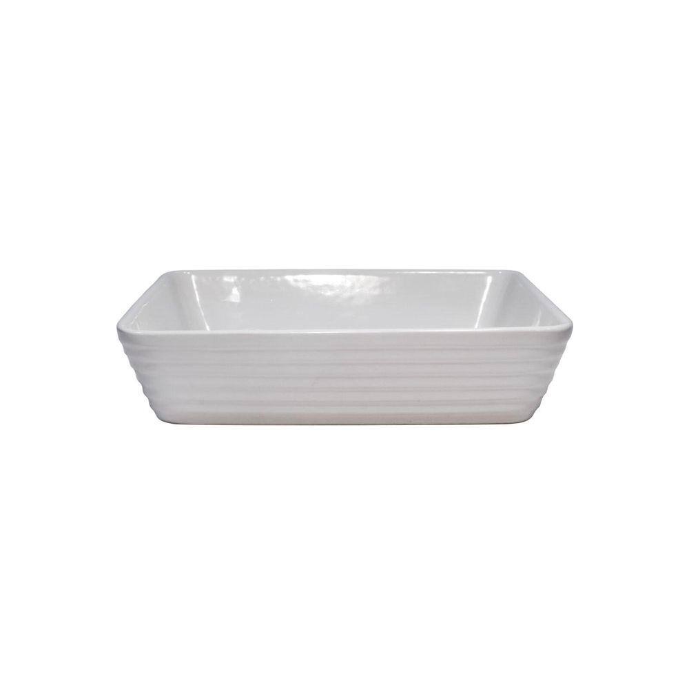 Refratário 20X15X5Cm Porcelana Linea Branco Ref 8531 Lyor