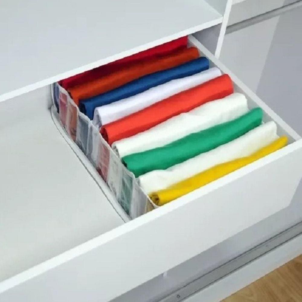 Colmeia Organizadora Para Camisetas Branca
