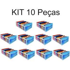Kit 10 Organizador De Gavetas - Colmeia Organizadora De Camisetas