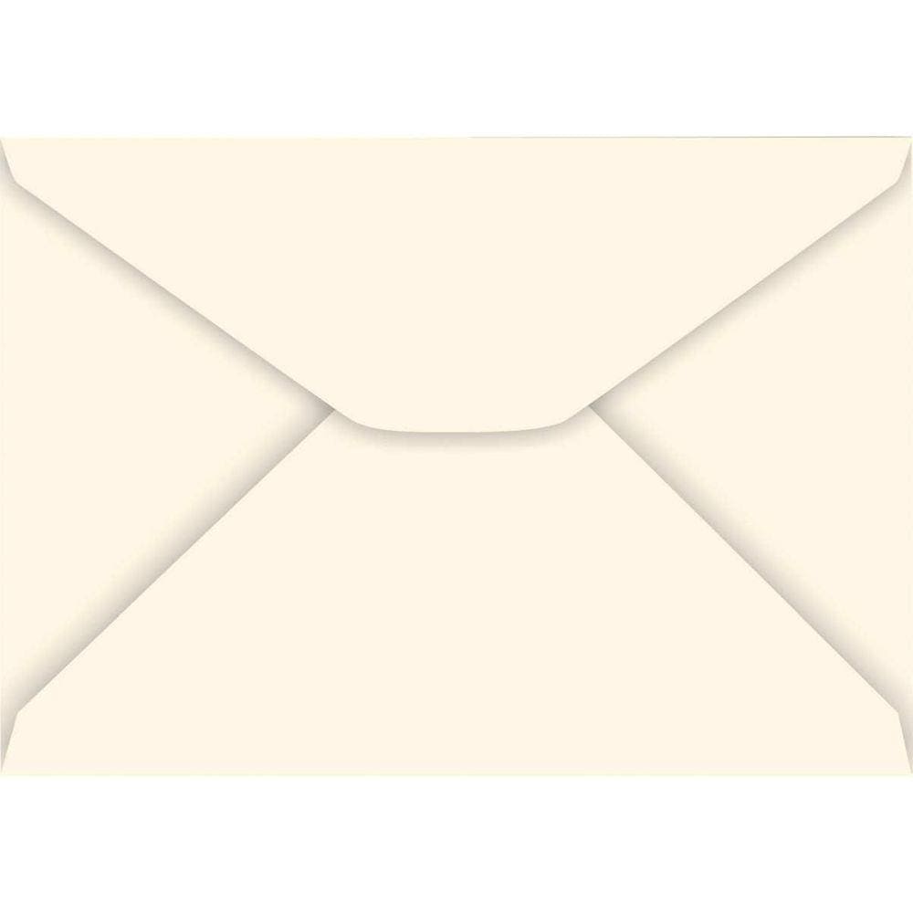 Envelope Carta Colorido 114X162Mm Creme 85G