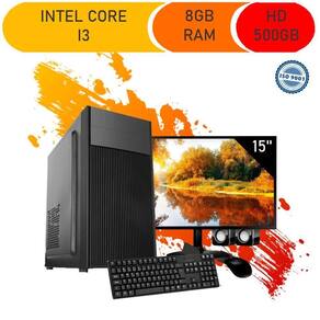 Pc Gamer Completo I3 Hd500 Placa De Video Monitor Hdmi