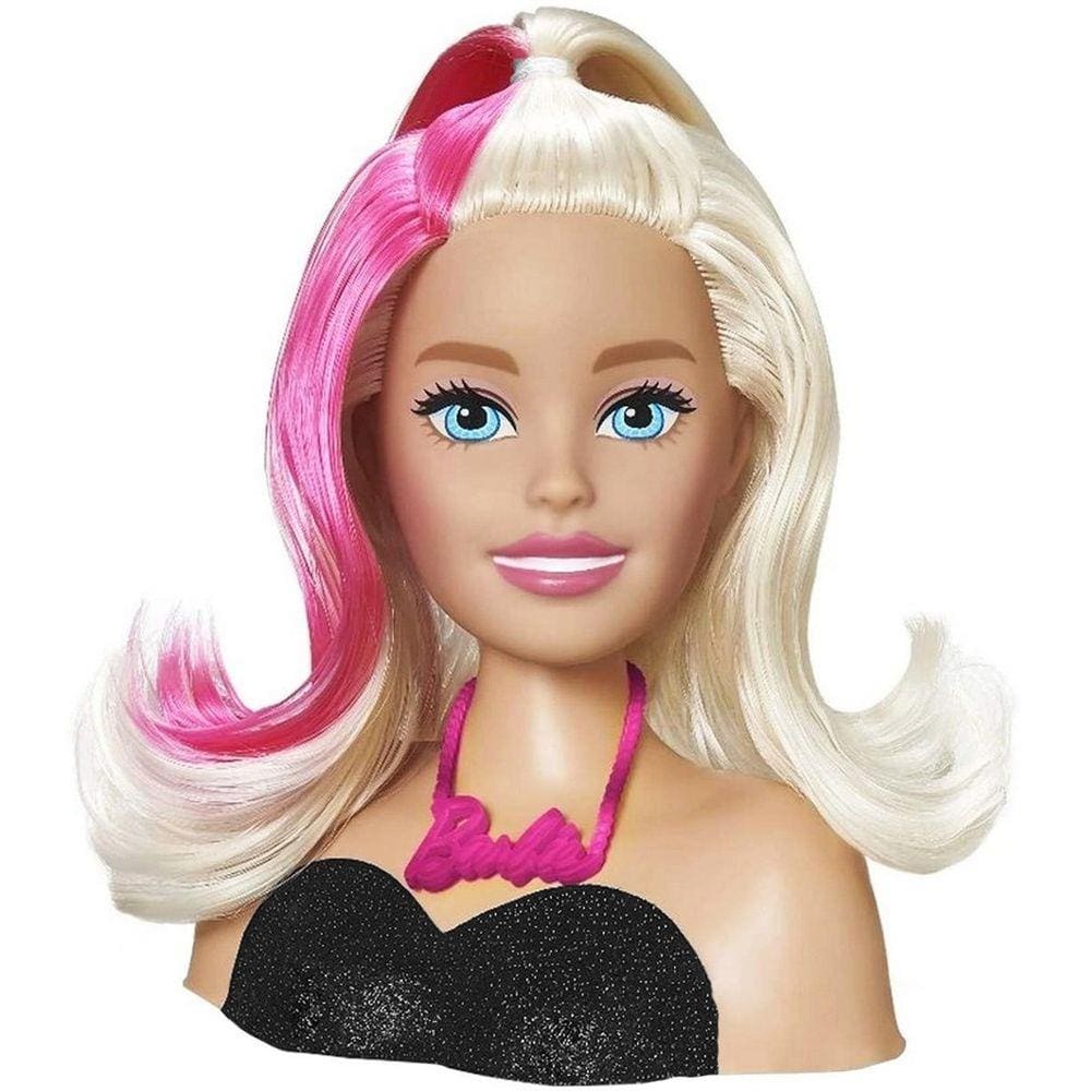 Brinquedo Boneca Barbie Busto Styling 12 Frases + Maquiagem