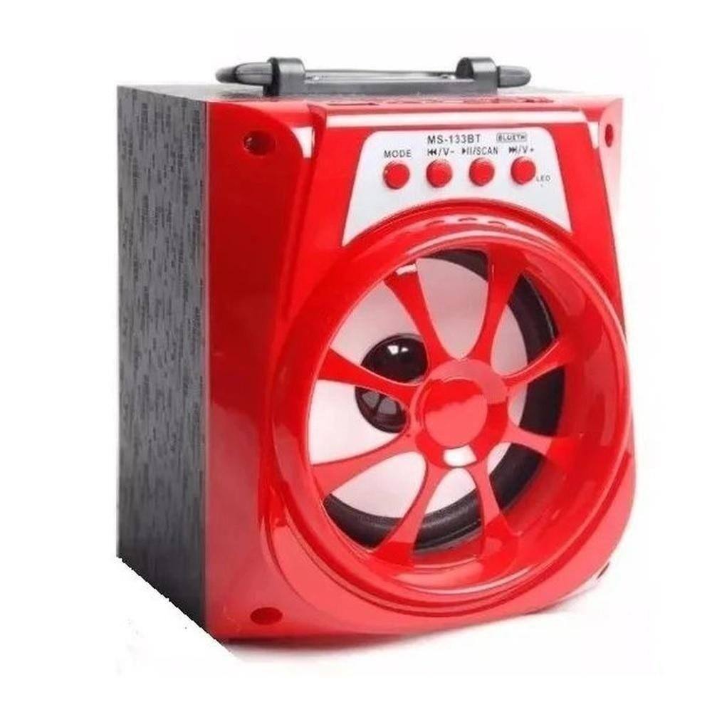 Caixa de Som Xtrad Vermelho Ms-133bt