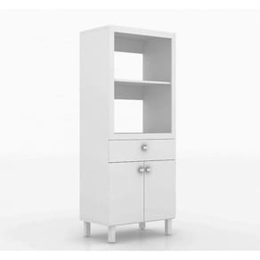Balcão com 02 Portas Branco Tecno Mobili