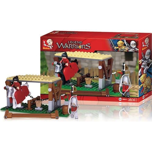 imagem-Blocos Cavaleiros Estabulo 129pcs Br1343