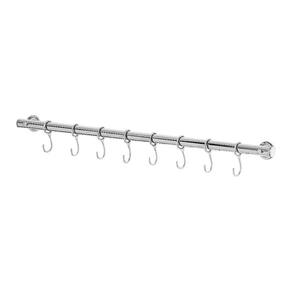 Suporte De Cozinha Porta Talheres 60cm Com 12 Ganchos