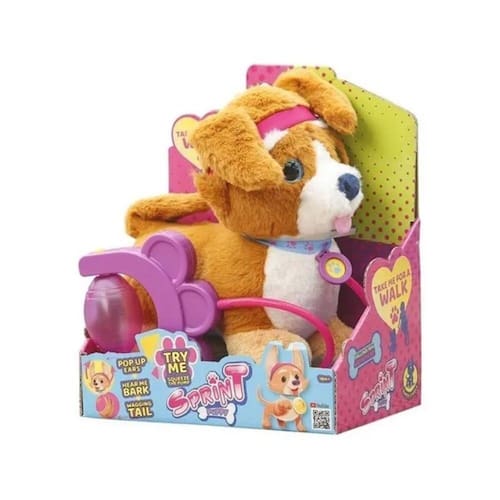 imagem-Cachorrinho Pelúcia Walking Latido Brinquedo Elétrico Multikids - BR1195