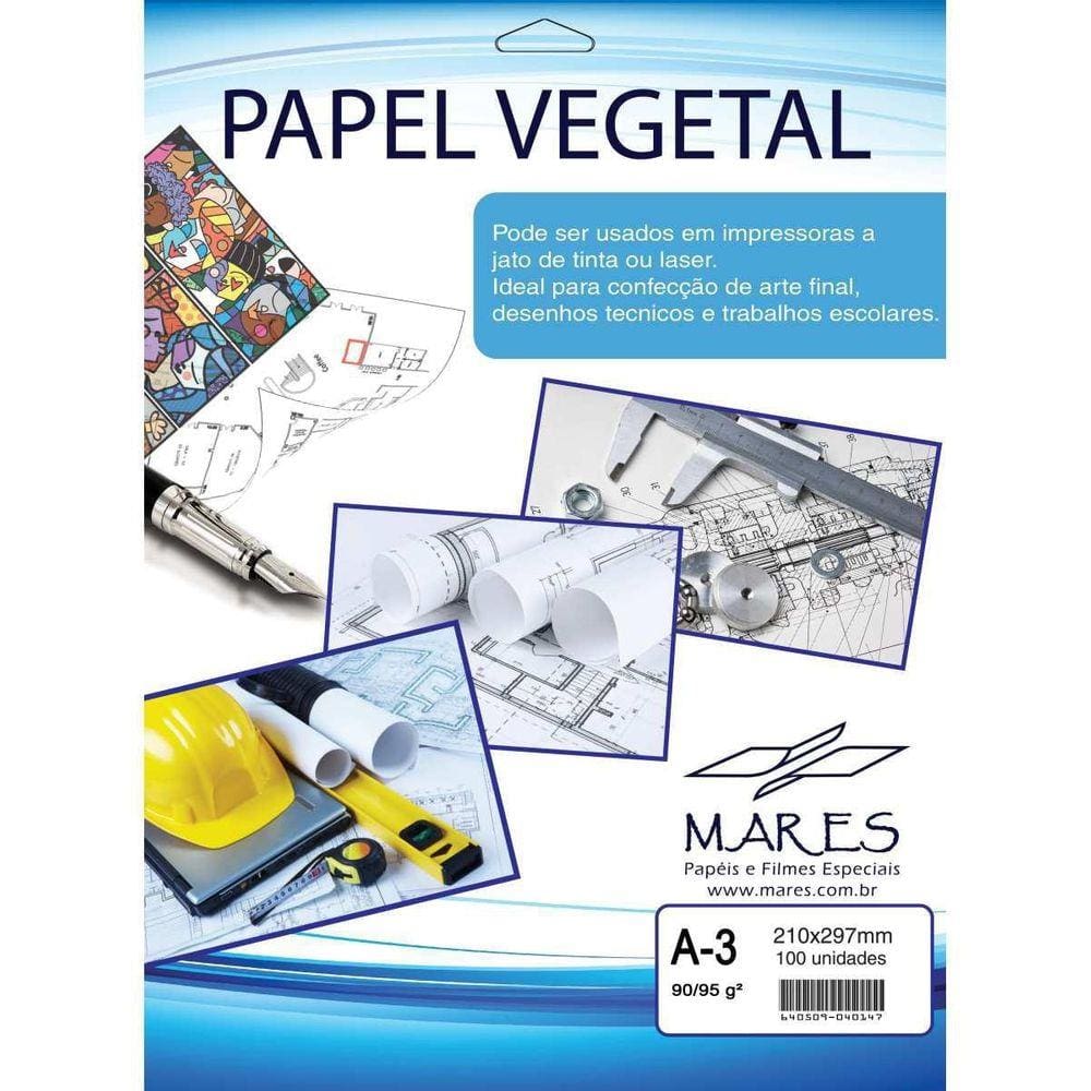 Papel Vegetal A3 90/95G. 297X420Mm