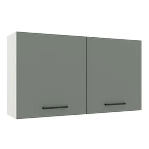 Armário Aéreo Madesa Agata 120 cm 2 Portas Branco