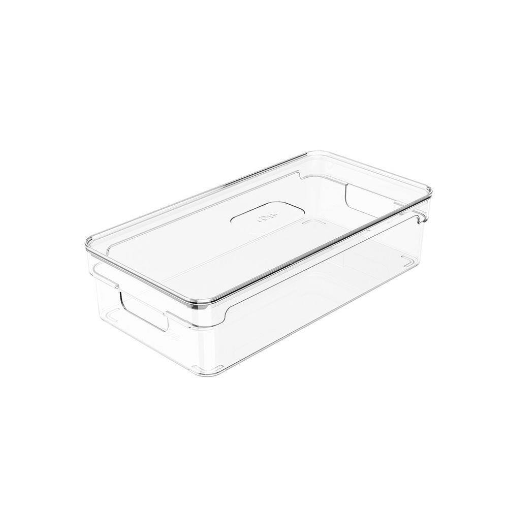 Organizador Clear com Tampa Natural OC 250 OU