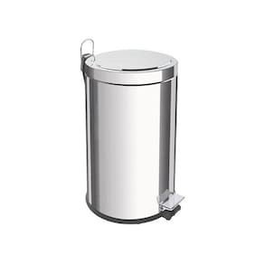 Lixeira Tramontina Brasil com Pedal 12L Redonda Inox