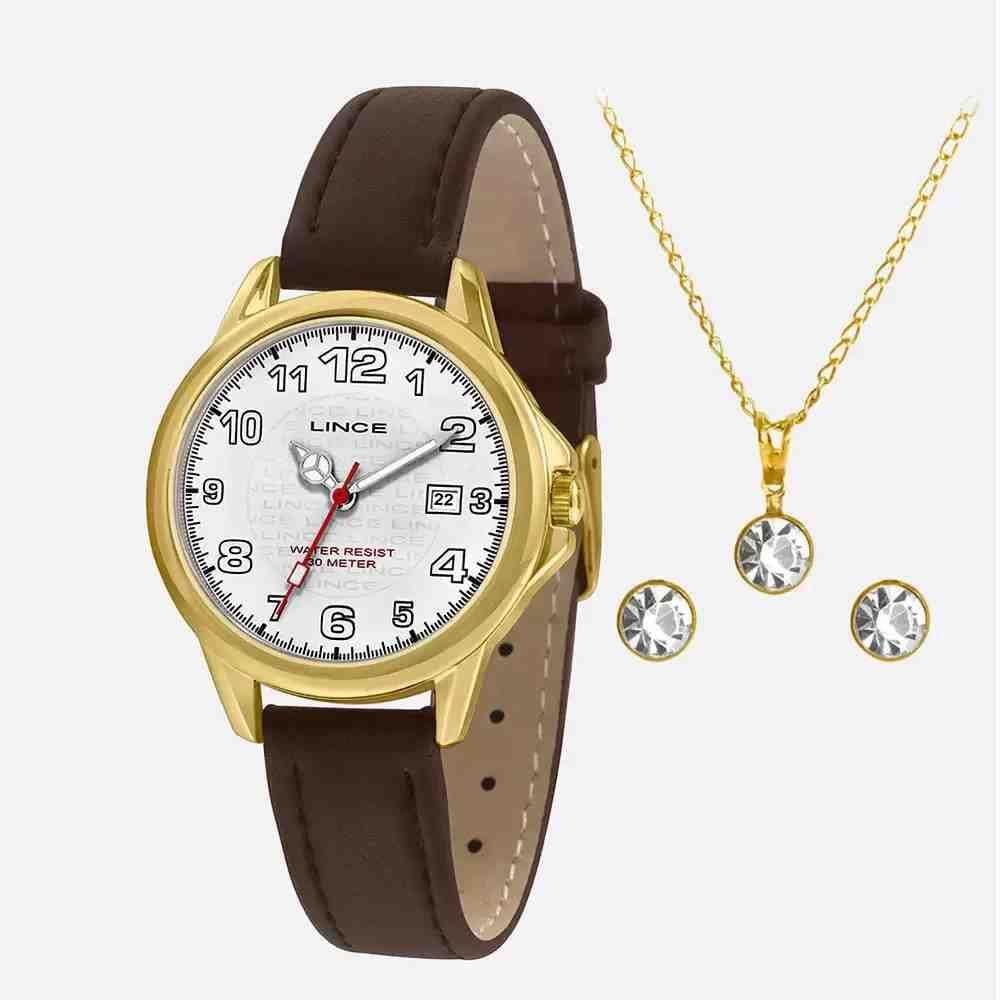 Kit Relógio Feminino Lince LRCH104L KW54B2PX