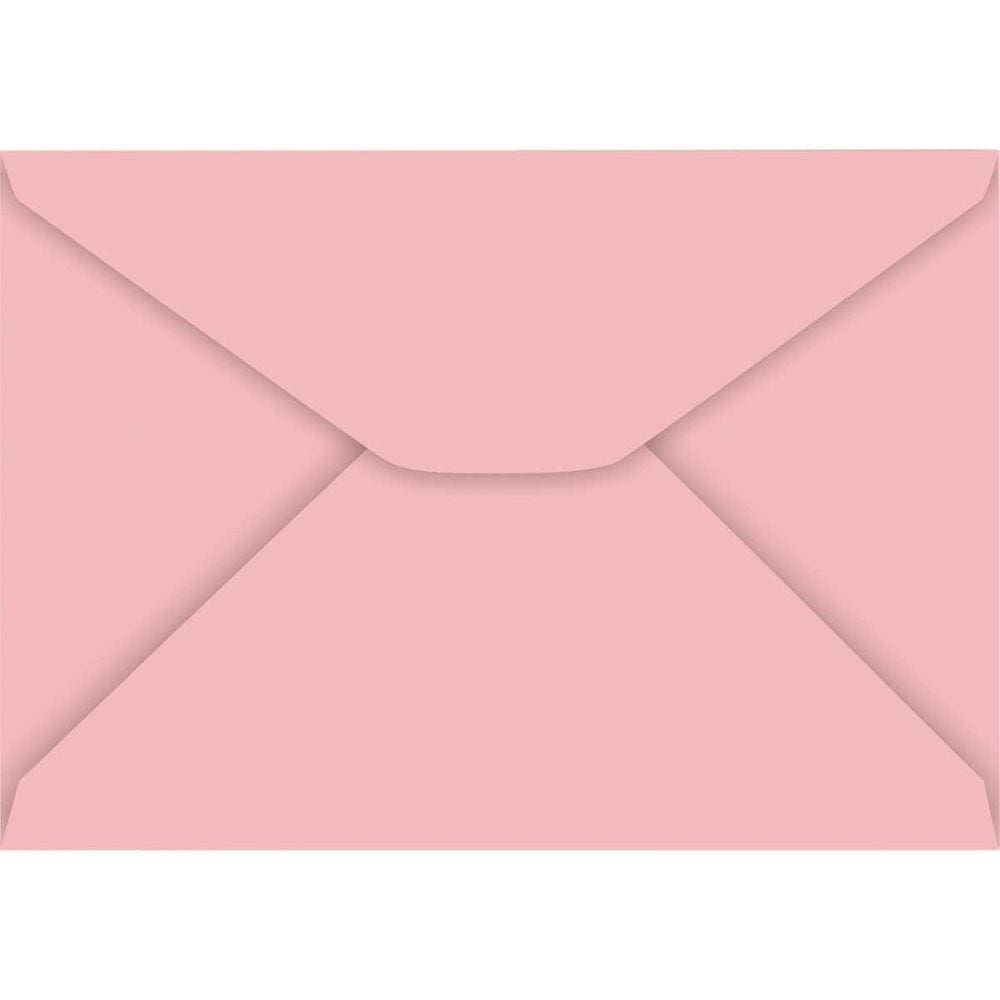 Envelope Carta Colorido 114X162Mm Rosa Claro 85G
