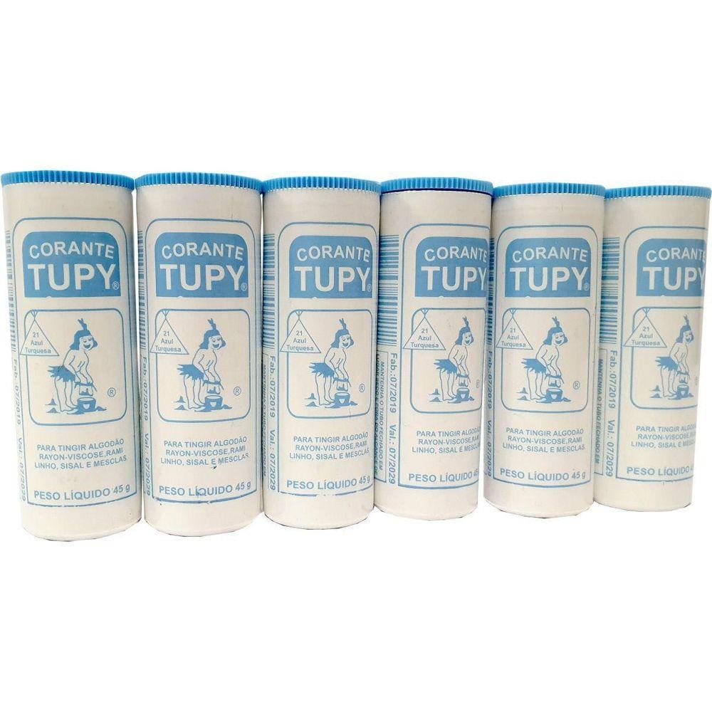 Corante Em Pó Azul Turquesa Tupy Algodão