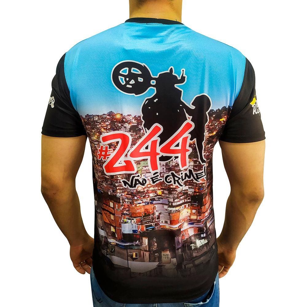 Camisa De Grupo De Moto Grau É Arte 244 Não É Crime