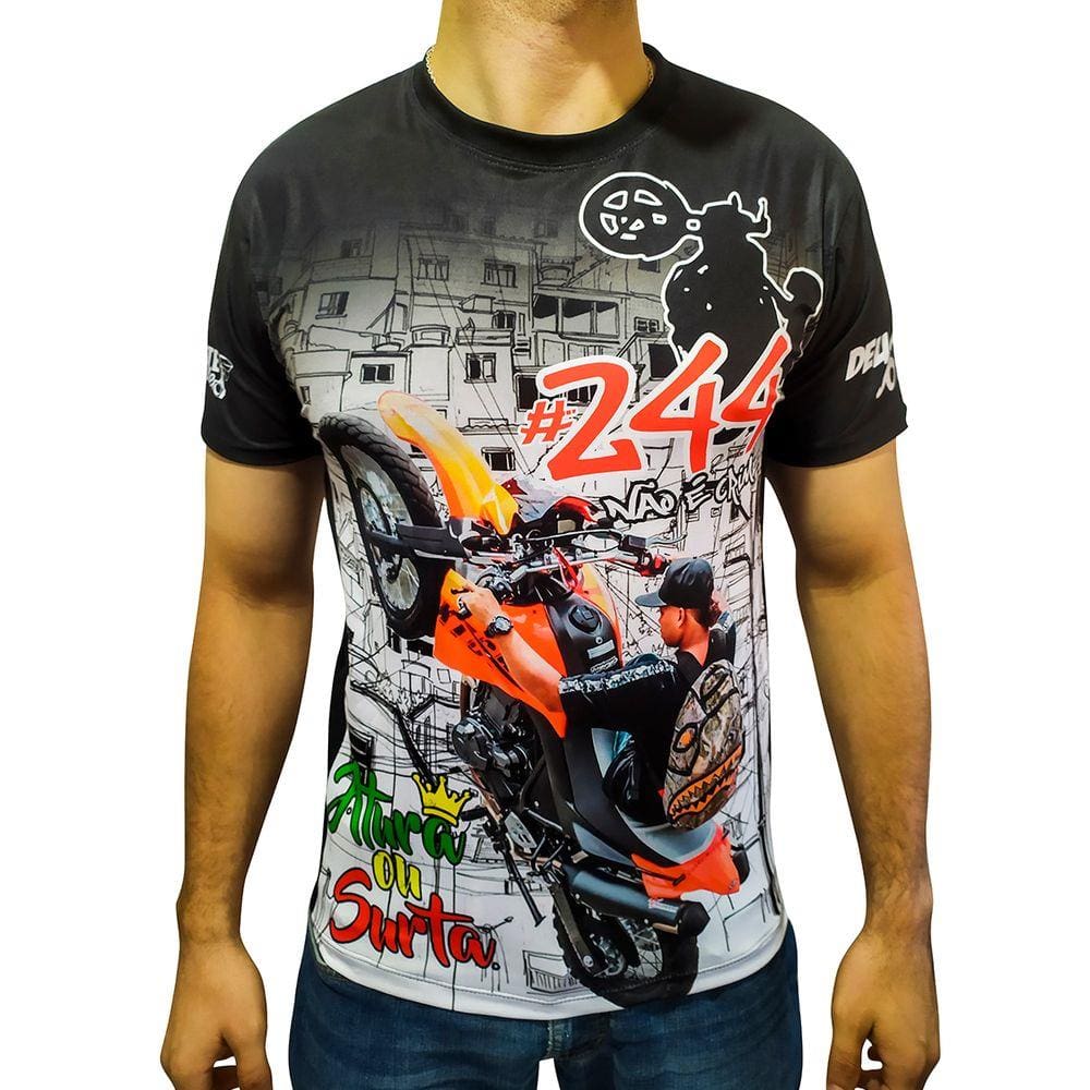 Camisa/camiseta Motos 244 Não É Crime - Grau