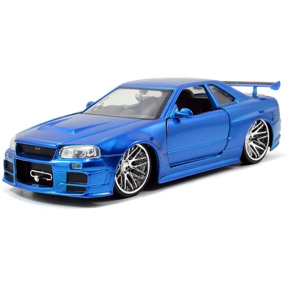Miniatura Nissan Skyline Gtr - Bnr 34 Azul Jada Toys 1/24