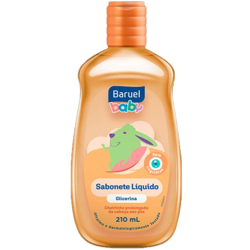 Sabonete Liquido Infantil Baruel Baby Com Glicerina 210ml