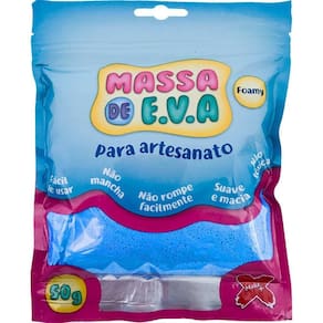 Massa De Eva Azul Claro 50G