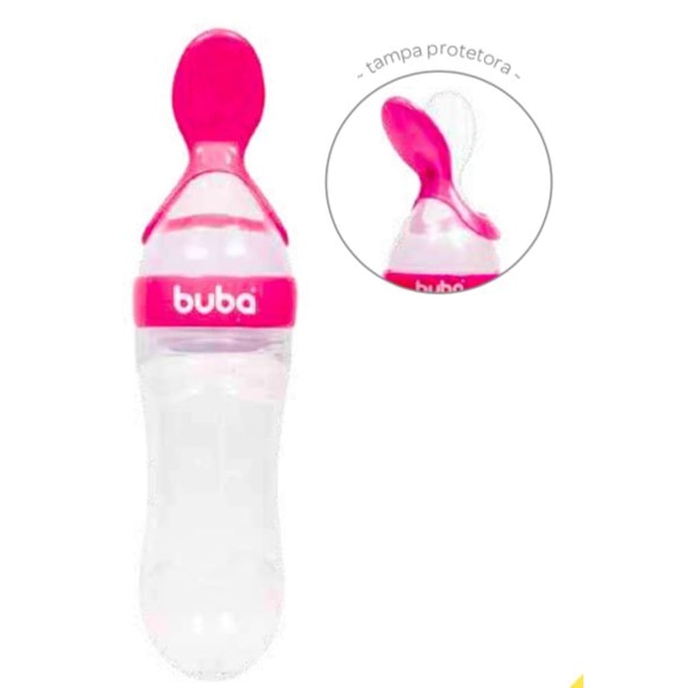 Colher Dosadora Alimentador De Silicone Bebê Buba