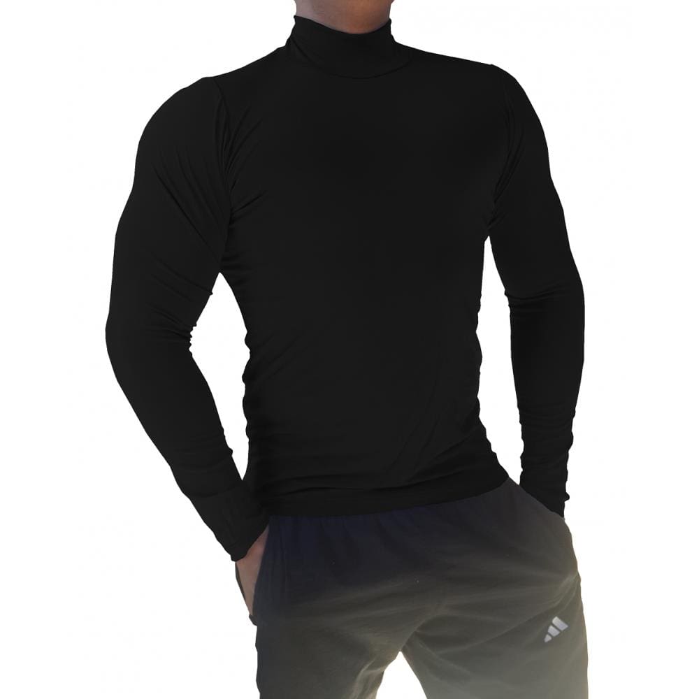 Camiseta Masculina Gola Alta Manga Longa