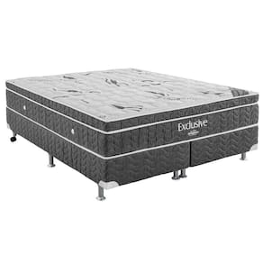 Conjunto Box-Colchão Exclusive Ortobom+Cama King 186