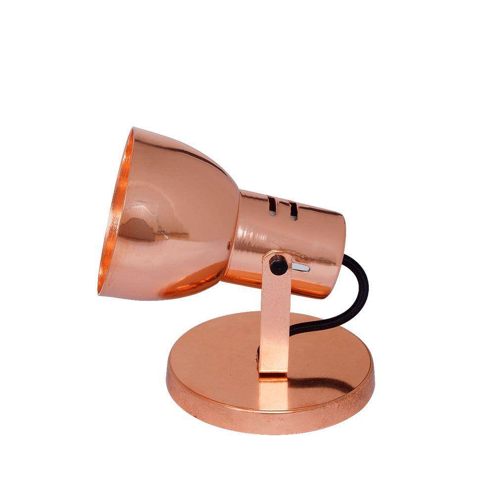 Spot bocal largo de sobrepor para 1 lâmpada 60W cobre Auremar Auremar