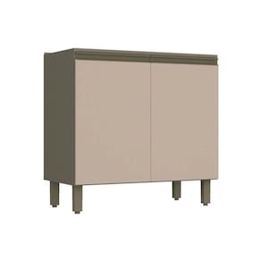 Balcão de Cozinha Henn Connect 80cm s/Tampo Duna/Cristal