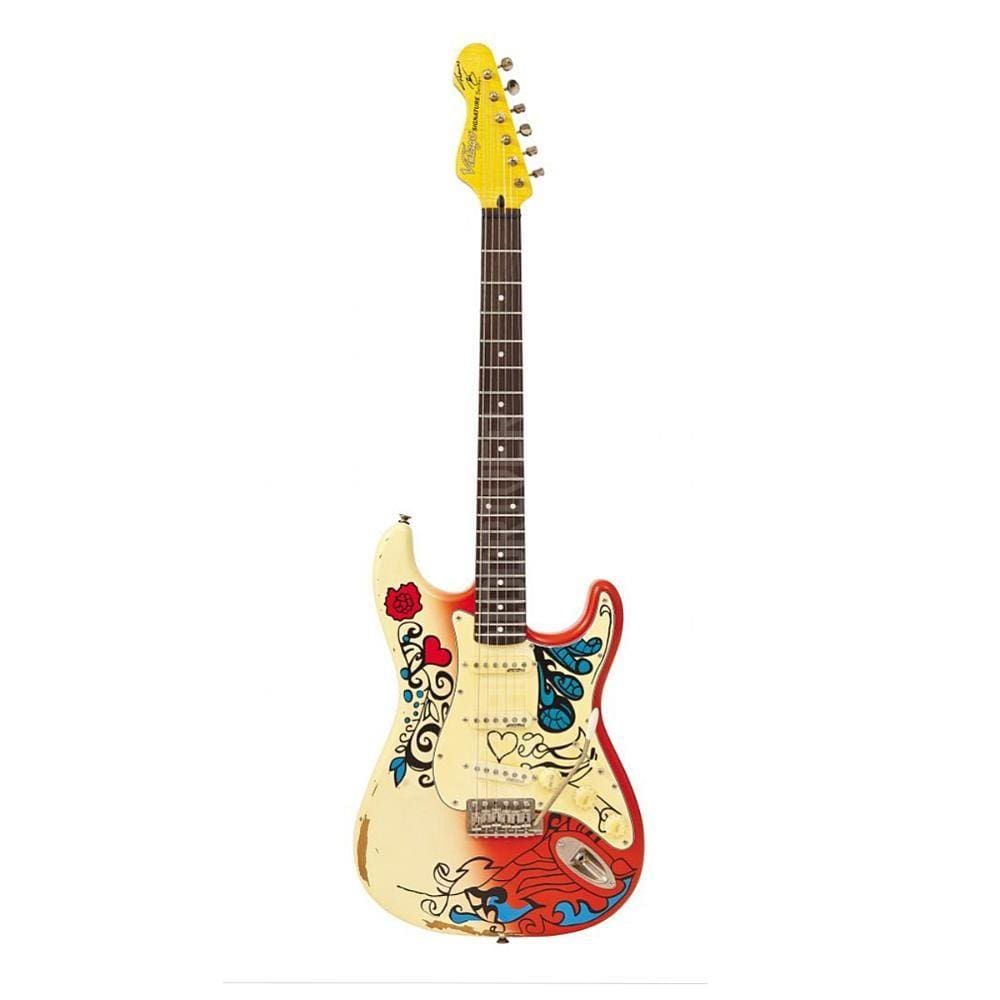 [APP] Guitarra Strato Vintage V6 Signature Thomas Blug "Jimi Hendrix Summer Of Love" V6MRHDX