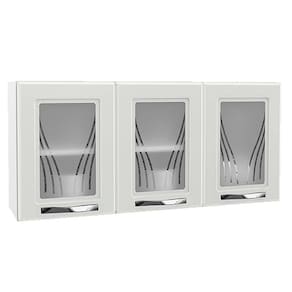 Armário Telasul Star New Aço 3 Pts c/ Vidro 120cm Branco