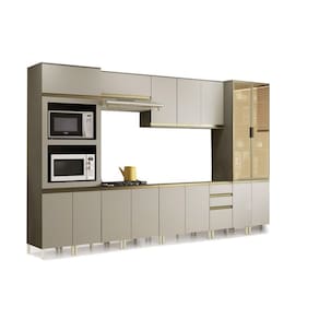 Cozinha Modulada Henn Connect 8 Peças CZ224 Duna/Cristal