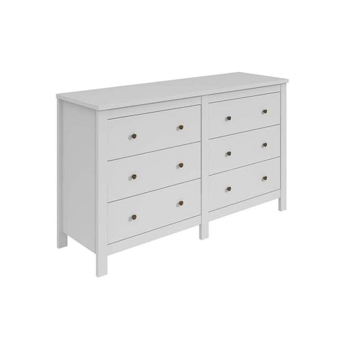 imagem-Cômoda Lopas Horizontal Maggiore c/6 Gavetas Branco - Blush