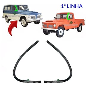 Par Borracha Quebra Vento Ventarola F75 F-75 Rural Willys