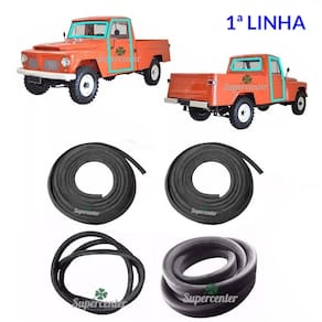 Kit Borracha Porta Vidro Parabrisa Vigia Ford F75 F-75
