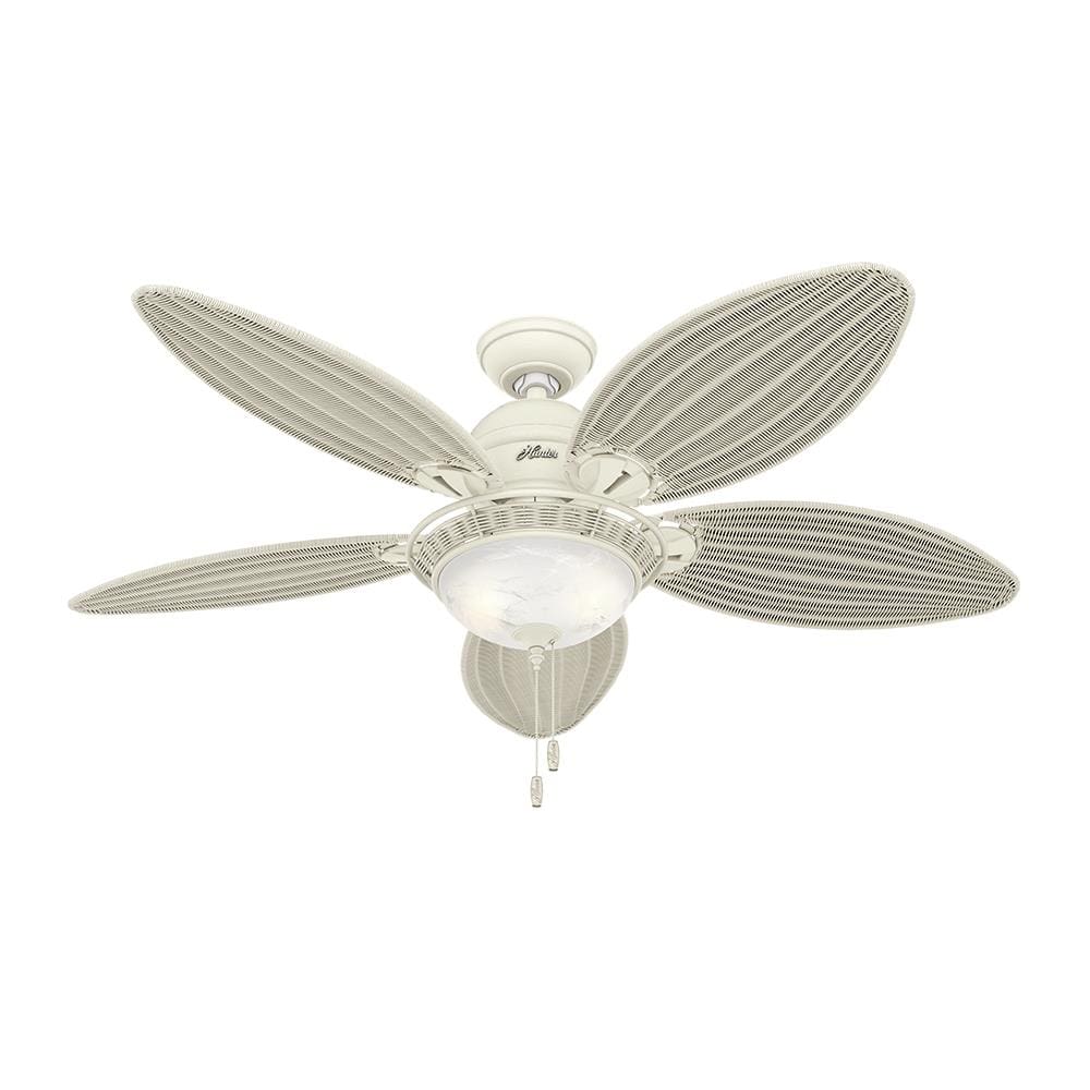 Ventilador de Teto Residencial Caribbean Breeze Vime Creme Hunter Fan Oficial 127v