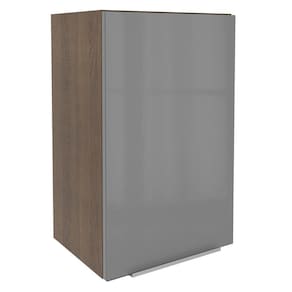 Armário Aéreo Madesa Lux 40 cm 1 Porta - Rustic/Cinza