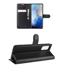 Capa Carteira (PRETA) Flip Antishock Porta Cartão Samsung Galaxy S20 FE