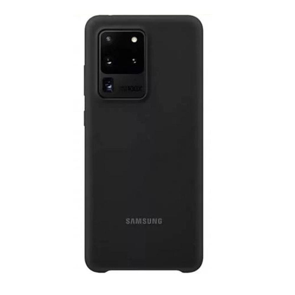 Capa Tpu Silicone Cover Aveludada Samsung Galaxy S20 Ultra 6.9 (PRETA)