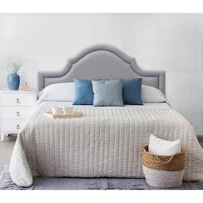 Cabeceira Estofada Provençal Luxo com Tachas - King
