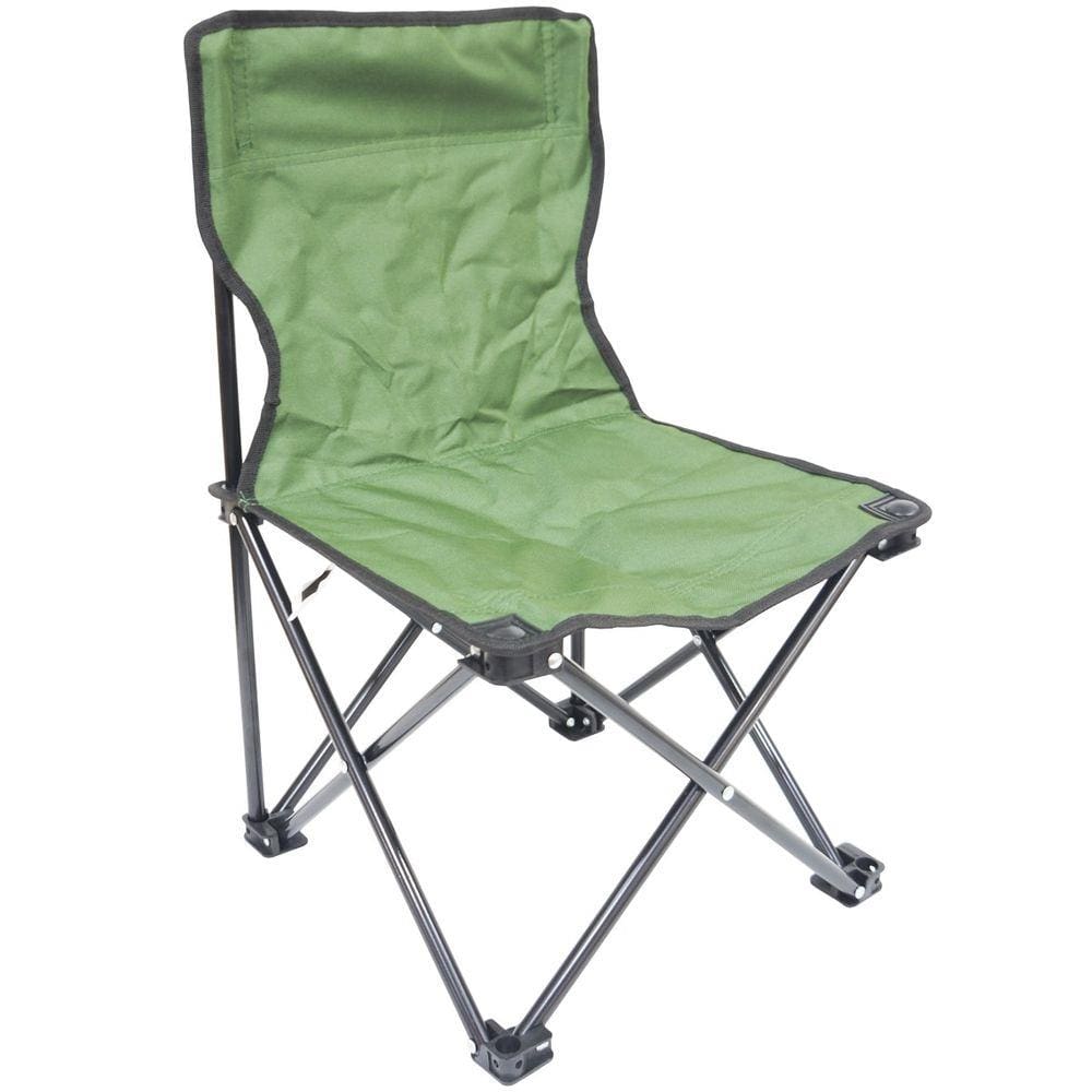 Cadeira Banco Banqueta Pesca Camping Praia sem Apoio de Braço Verde Importway IWCCDS-002