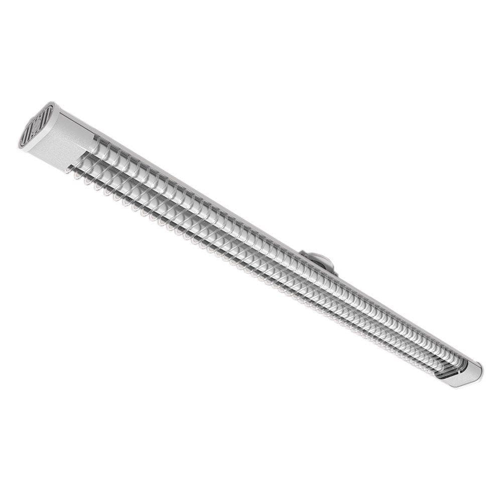 Luminaria hermetica calha sobrepor para 2 lampadas tubular de 120cm bg